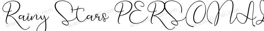 Rainy Stars PERSONAL字体转换
